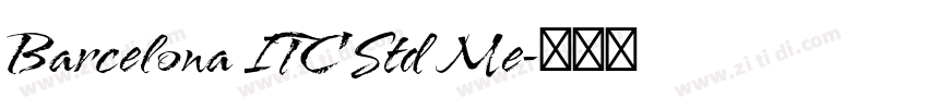 Barcelona ITC Std Me字体转换
